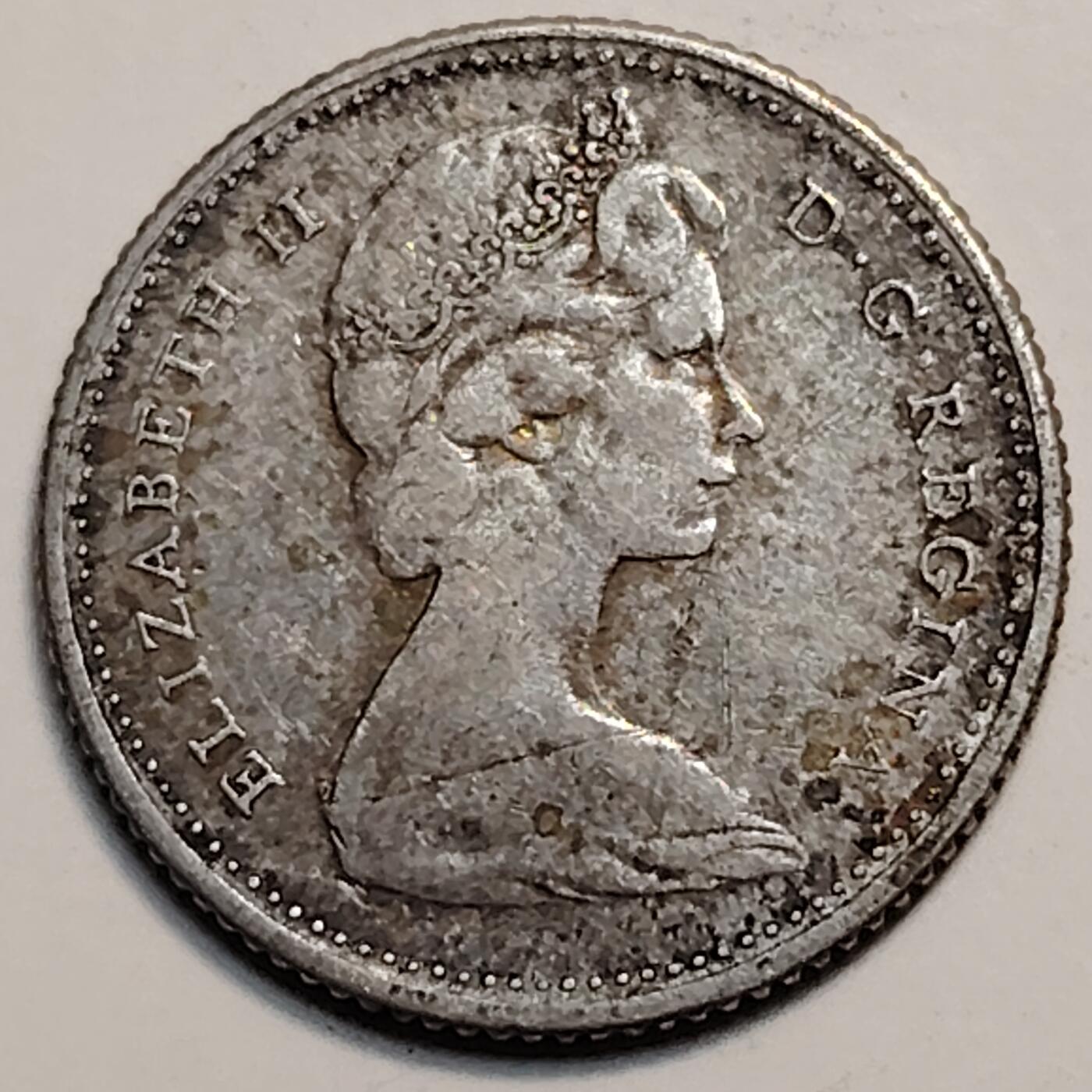 布加迪🐬～世界钱币(上海)🌾第 259 期 /  各国套币和散币 加拿大🇨🇦 1965年 10分银币-4