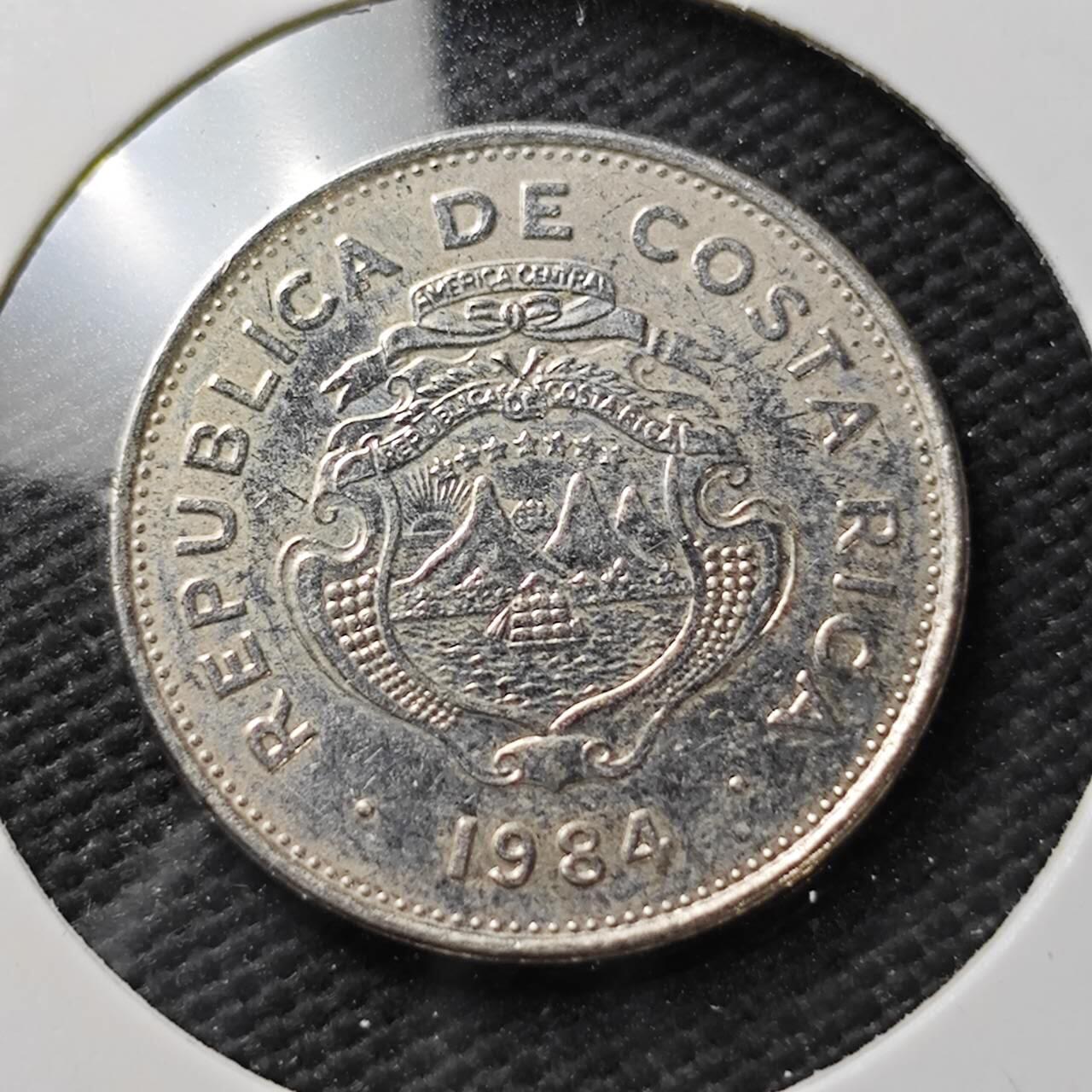 KK钱币收藏小铺  第371场  2月预留时间 周末发货 1984哥斯达黎加1科朗 