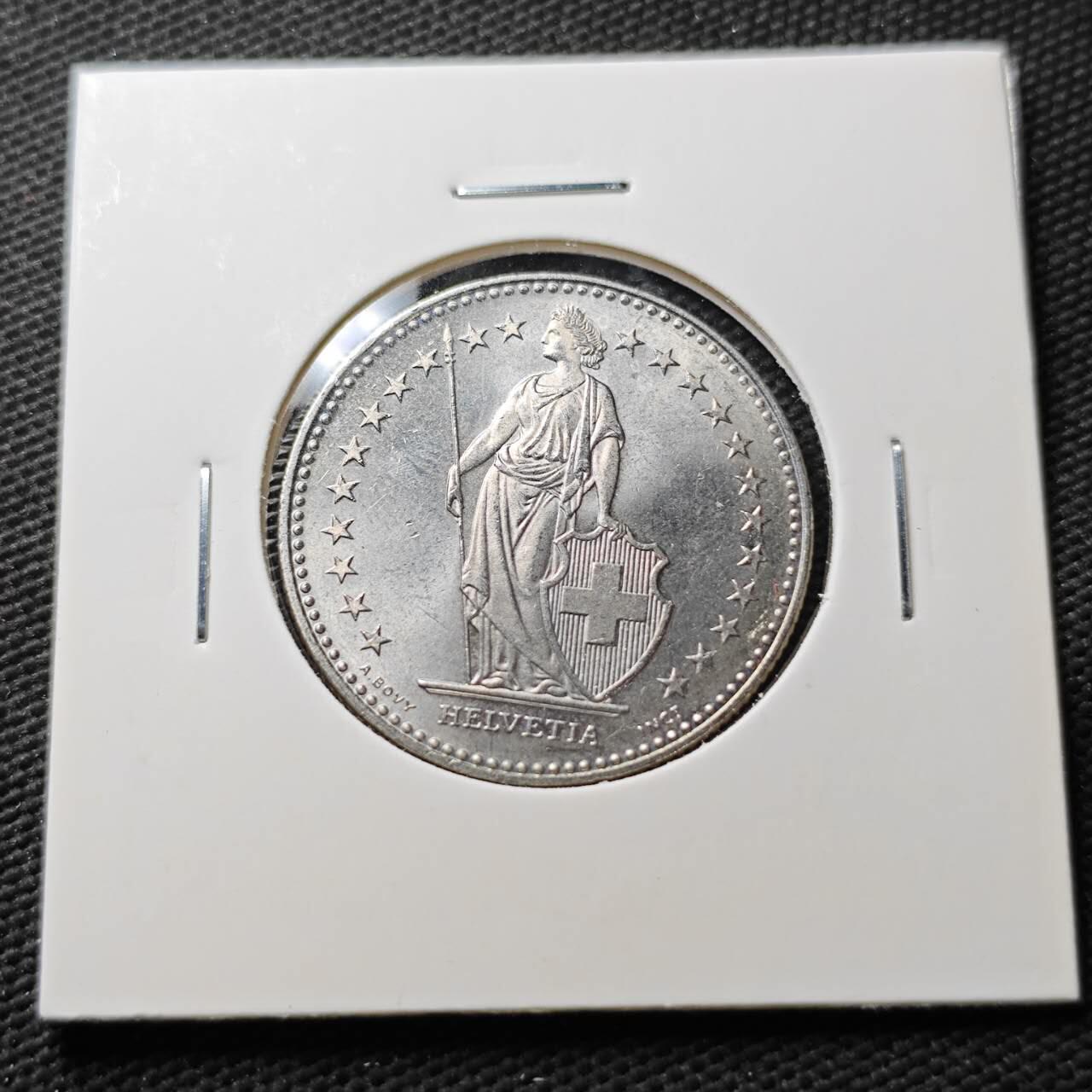KK钱币收藏小铺  第371场  2月预留时间 周末发货  1997瑞士2法郎