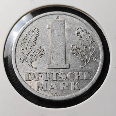 KK钱币收藏小铺  第371场  2月预留时间 周末发货 -  1956东德1马克