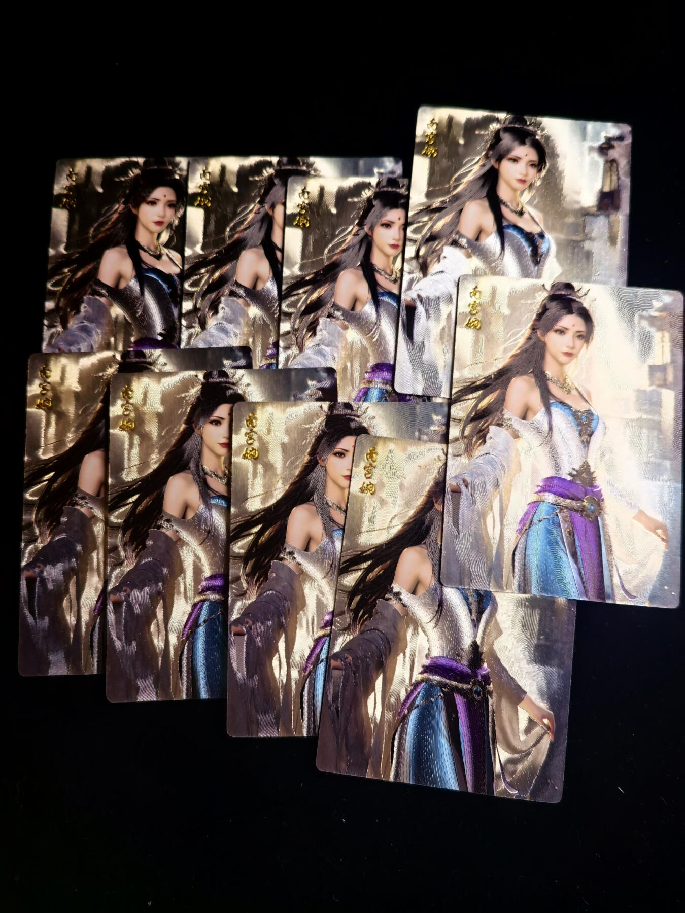 无佣金 不寄存 不收拍 链接少 我只是一个小小的卡牌收藏玩家   需要多宫大佬请私聊 部分卡牌设有底价（不想玩的那么累，即使有底价也会比市场价便宜的多，懂的自然懂） 拒绝小号抬价 大家放心拍 所有拍品部分套有卡膜 部分卡牌多宫 自制卡牌 不包厂瑕 放大镜 品控 勿拍 流拍商品会循环 感谢大家支持 留个关注 不定时上新 谢谢 奇点卡牌 南宫婉粗闪九宫