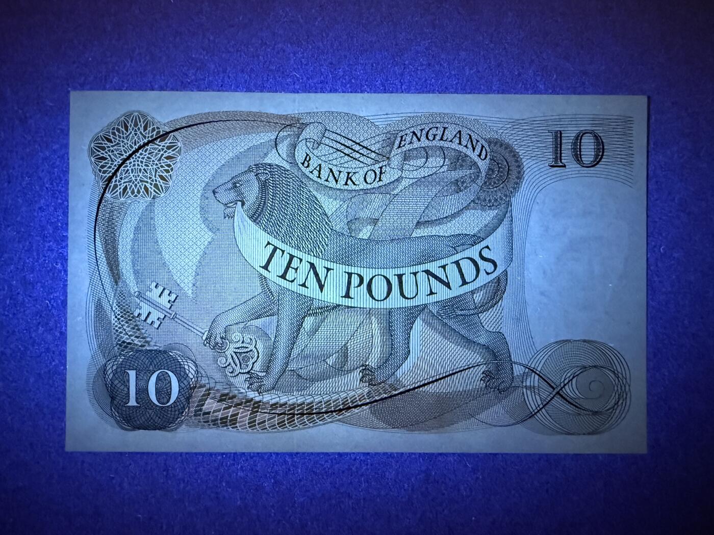 《艾美收藏》第220期-11.16周日外币畅拍场 英国10镑 UNC C序列 A01冠 原票好品 无4