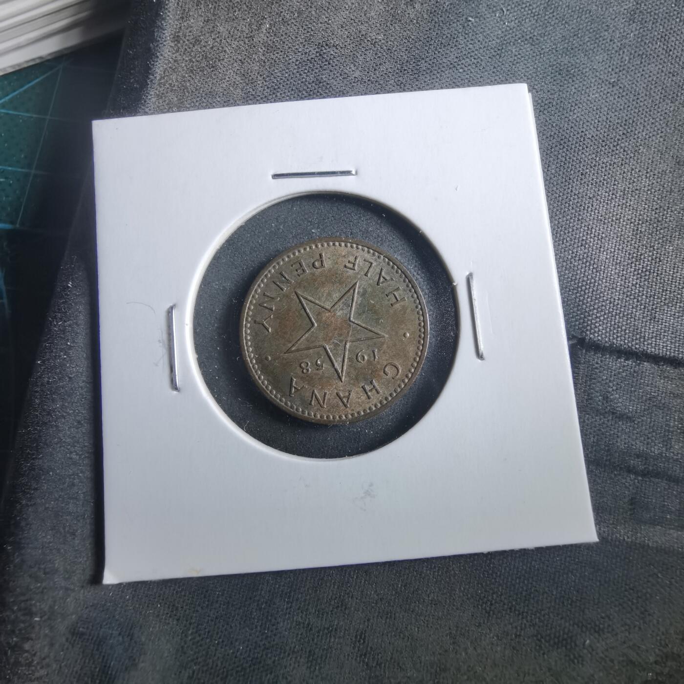 沼泽如烟--第906场 加纳1958年半便士