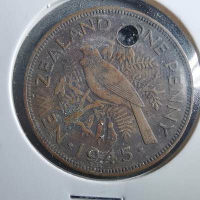 沼泽如烟--第906场 - 新西兰1945年1便士