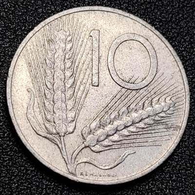 泉币菌-第129场-精品福利场（本场拍品多，请提前出价） - 1968意大利10里拉铝币23mm