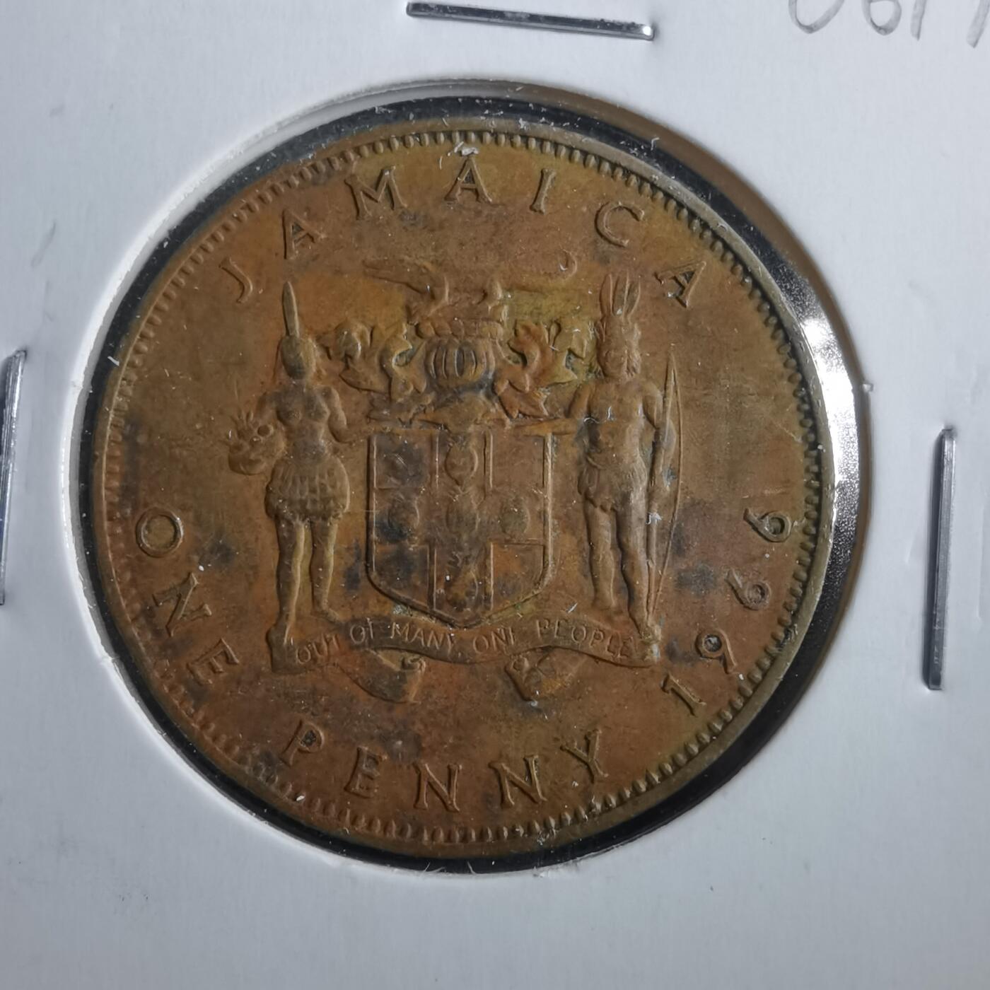 沼泽如烟--第906场 牙买加1966年1便士