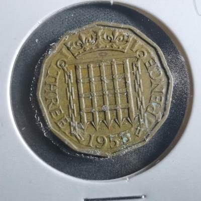 沼泽如烟--第906场 - 英国1955年3便士