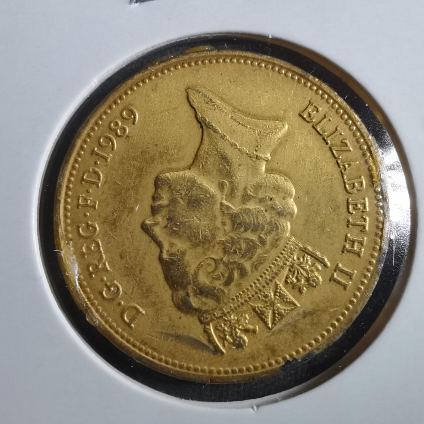 沼泽如烟--第906场 英国1989年2便士