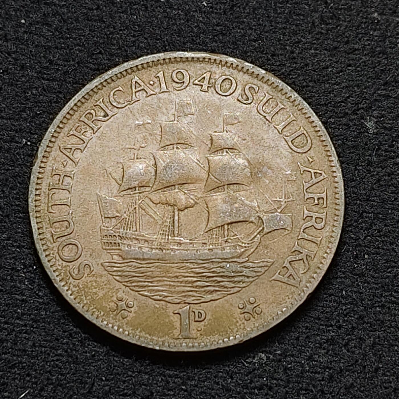 【全场包邮】纯粹捡漏拍478场（免费代拍第15场） 南非1940年乔治六世1便士铜币