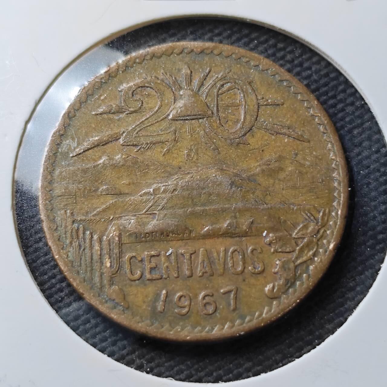 KK钱币收藏小铺  第371场  2月预留时间 周末发货  1967墨西哥20分