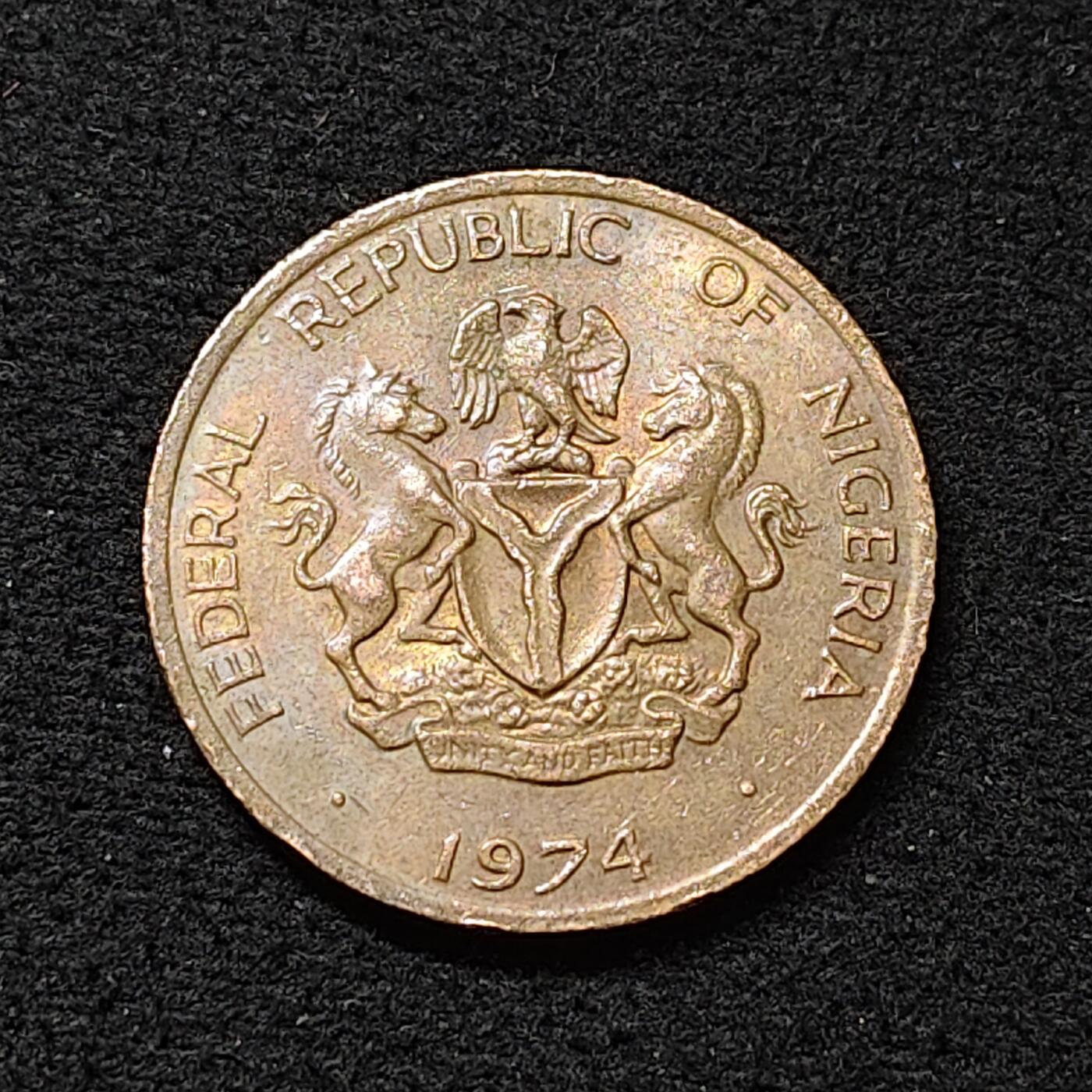 【全场包邮】纯粹捡漏拍478场（免费代拍第15场） 尼日利亚1974年1科博