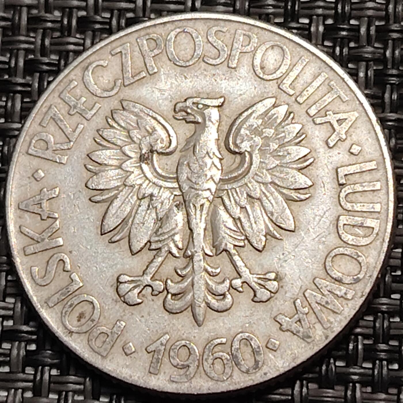 布加迪🐬～世界钱币(上海)🌾第 259 期 /  各国套币和散币 波兰🇵🇱 1966年 10兹罗提 塔德乌斯.科希秋什科纪念币 31mm