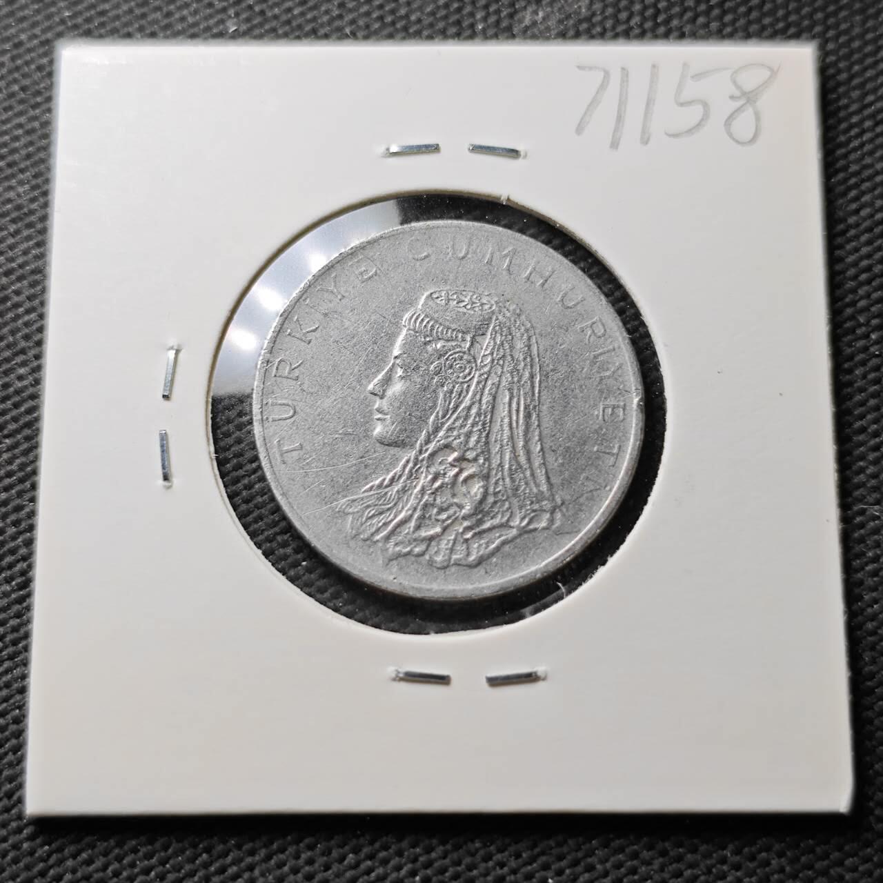 KK钱币收藏小铺  第371场  2月预留时间 周末发货  土耳其50库鲁