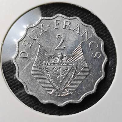 KK钱币收藏小铺  第371场  2月预留时间 周末发货 -  卢旺达2法郎