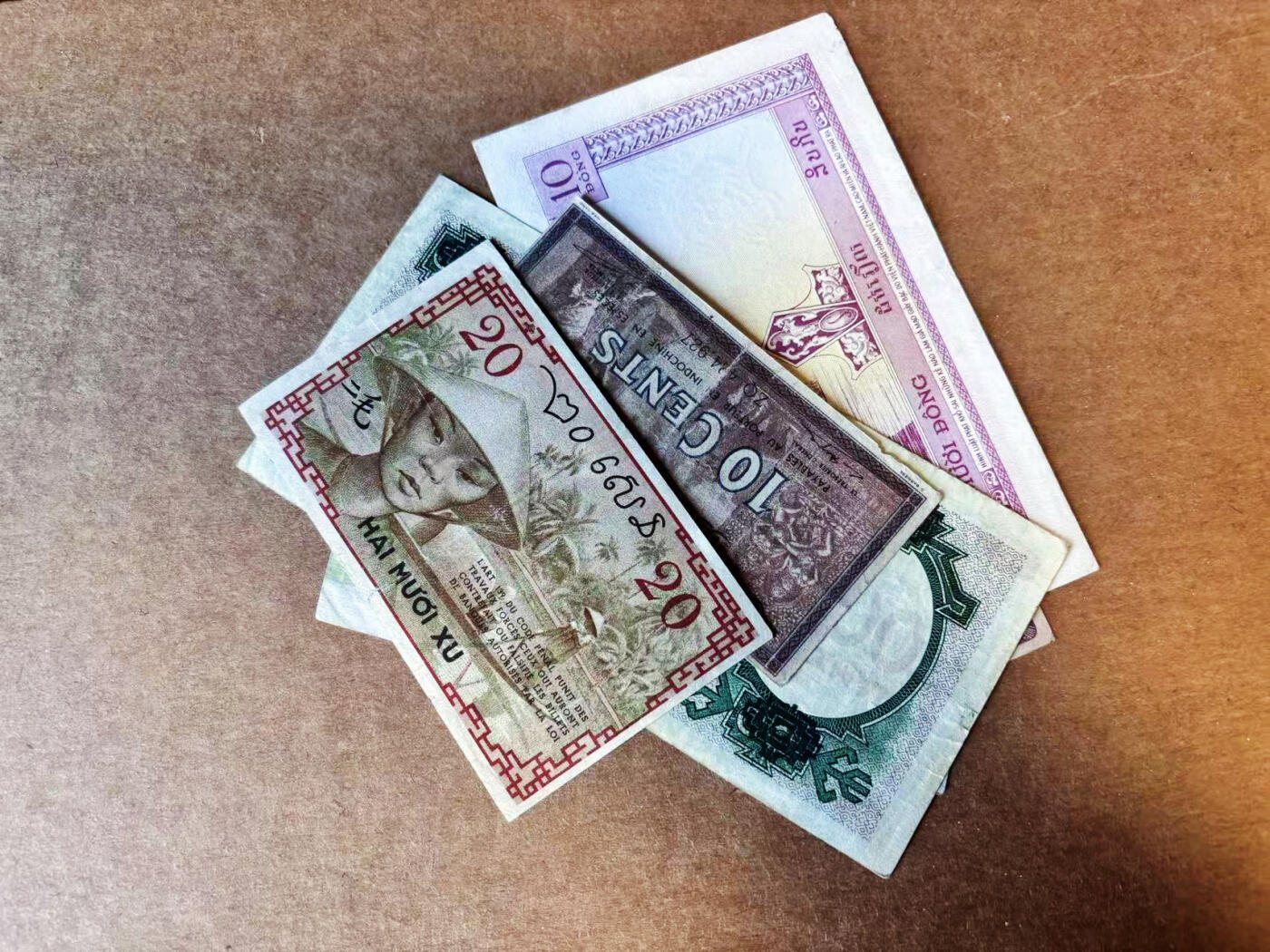 【Blue Auction】世界纸币精拍第751期——18级TOP拍卖/信誉/品质/专业/高效💫 【一组6张】法属印支、希腊等国纸币一组 品相如图