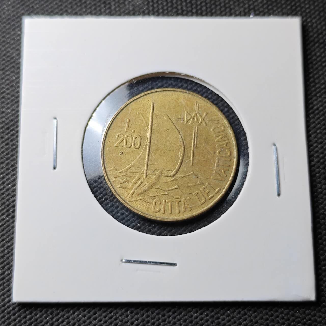 KK钱币收藏小铺  第371场  2月预留时间 周末发货  梵蒂冈200里拉