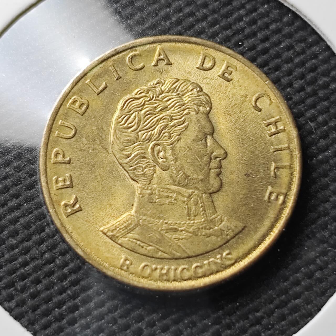 KK钱币收藏小铺  第371场  2月预留时间 周末发货  1971智利10分铜币 好品