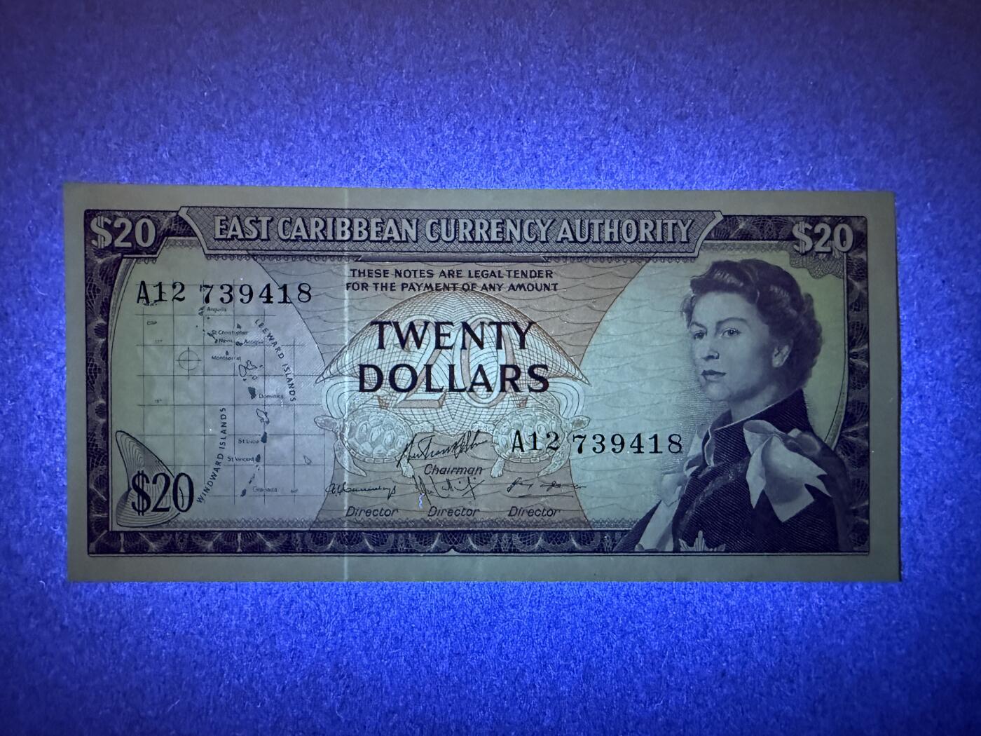 《艾美收藏》第220期-11.16周日外币畅拍场 东加勒比20元 AU 1965年戎装女王