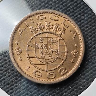 KK钱币收藏小铺  第371场  2月预留时间 周末发货 -  1962葡属安哥拉20分铜币 好品
