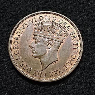 【全场包邮】纯粹捡漏拍478场（免费代拍第15场） - 泽西1945年乔治六世1/12先令大铜币