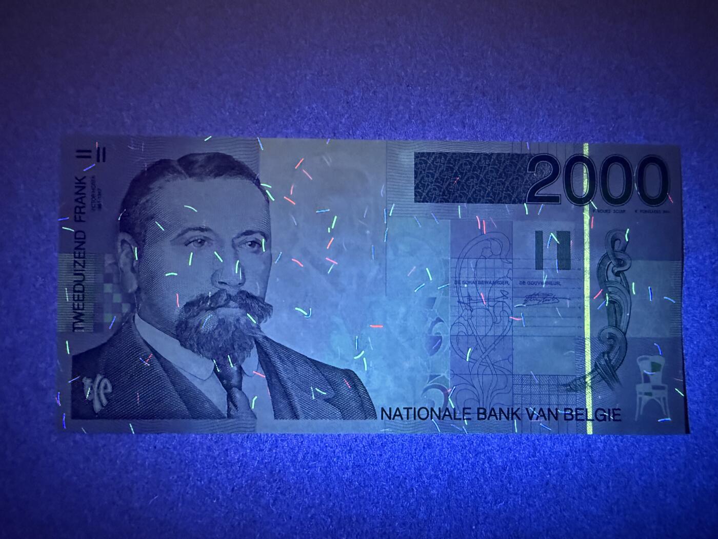 《艾美收藏》第220期-11.16周日外币畅拍场 比利时2000法郎 UNC 末版 比利时建筑师霍尔塔 无47尾8