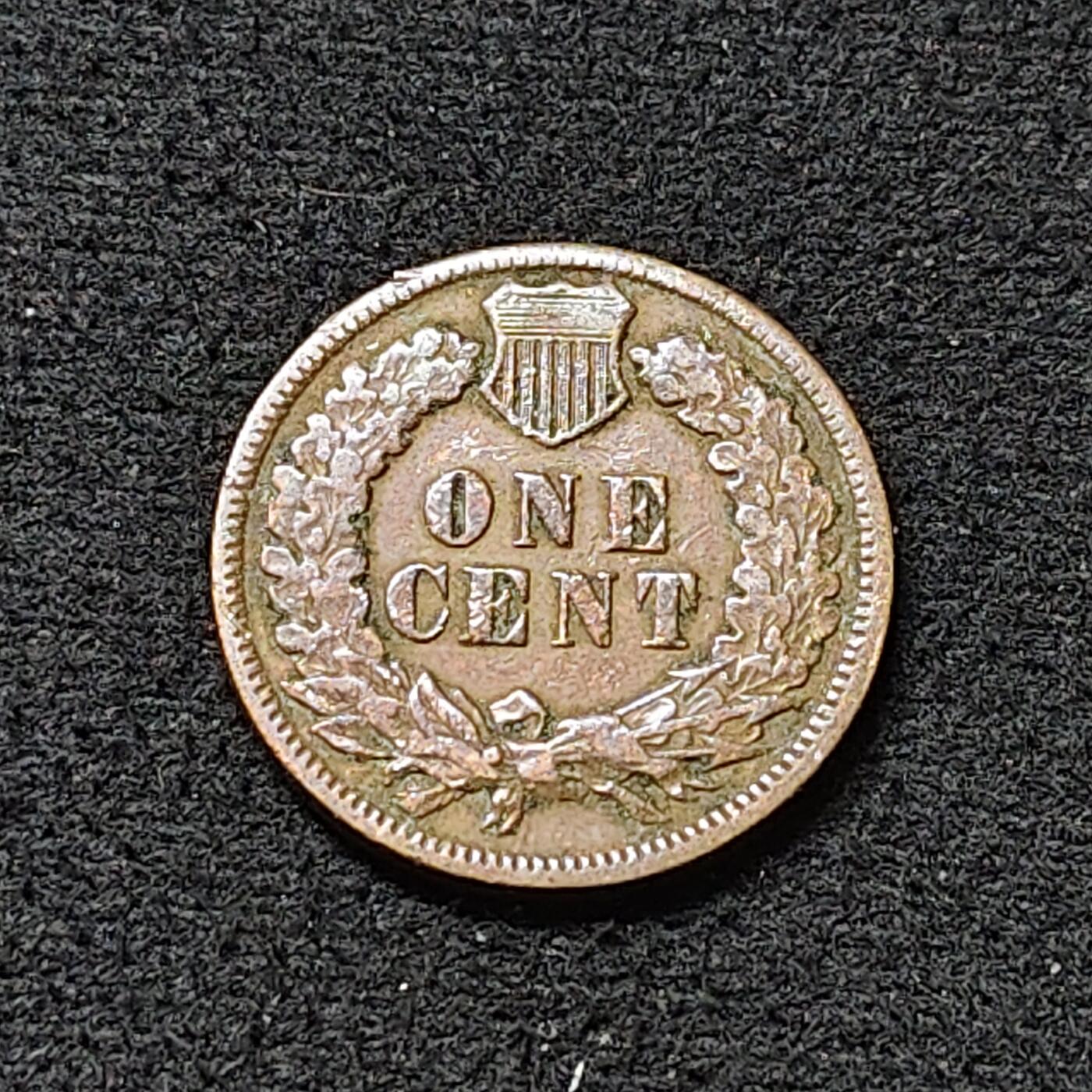 【全场包邮】纯粹捡漏拍478场（免费代拍第15场） 美国1887年印第安人1分铜币