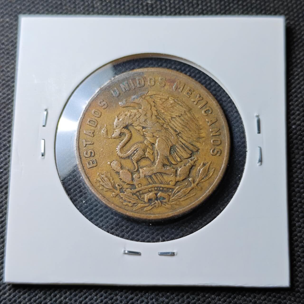 KK钱币收藏小铺  第371场  2月预留时间 周末发货  1956墨西哥20分铜币