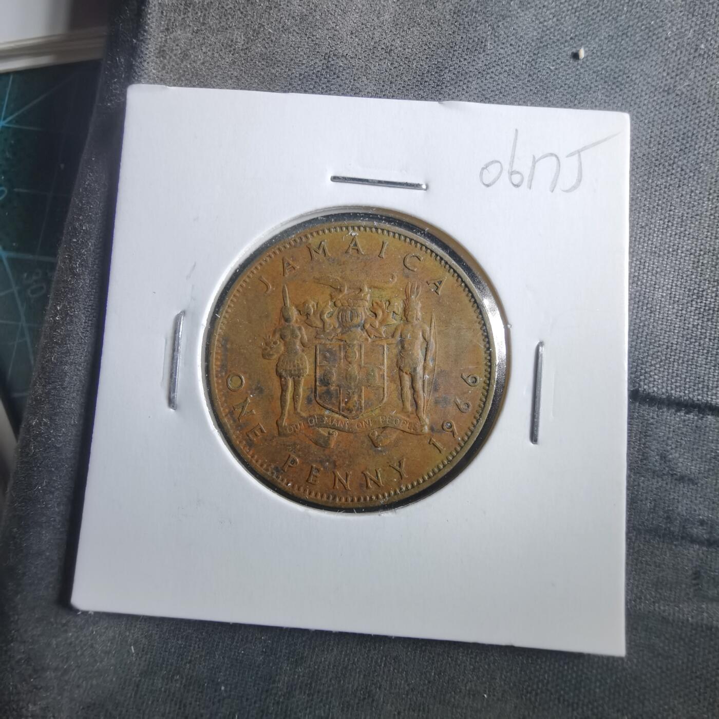 沼泽如烟--第906场 牙买加1966年1便士