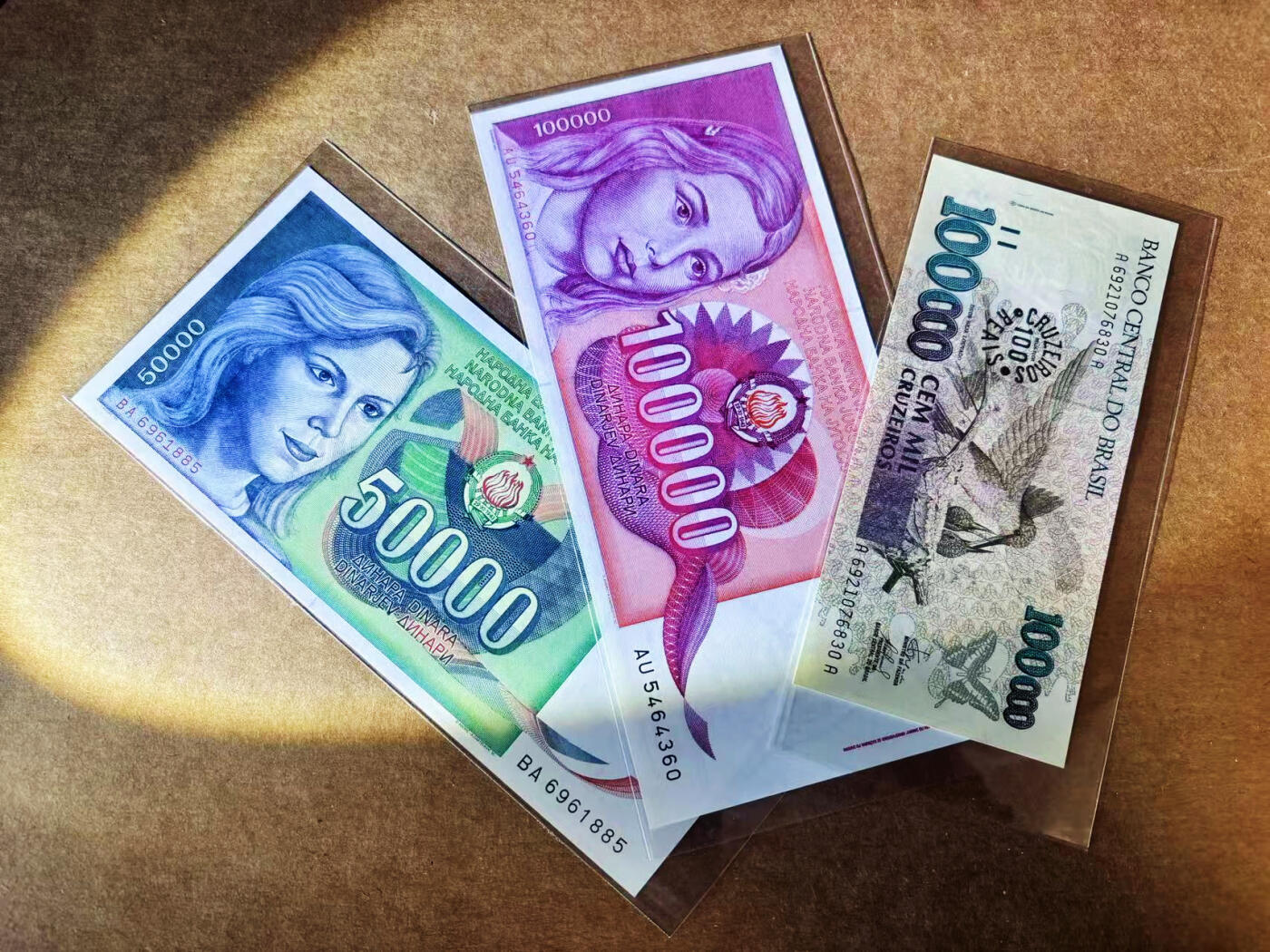 【Blue Auction】世界纸币精拍第751期——18级TOP拍卖/信誉/品质/专业/高效💫 【一组11张】巴西、南斯拉夫纸币一组 UNC-&叙利亚50-5000镑&菲律宾 2023年50比索 近全同7 全新UNC 