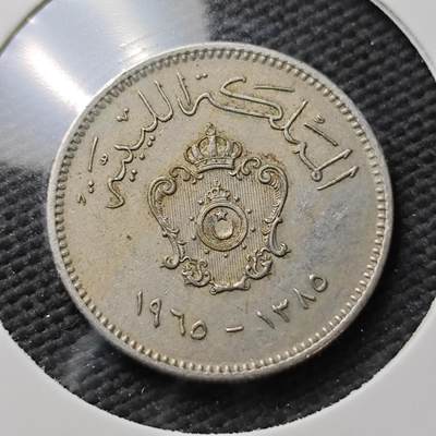 KK钱币收藏小铺  第371场  2月预留时间 周末发货 -  利比亚10米利姆镍币