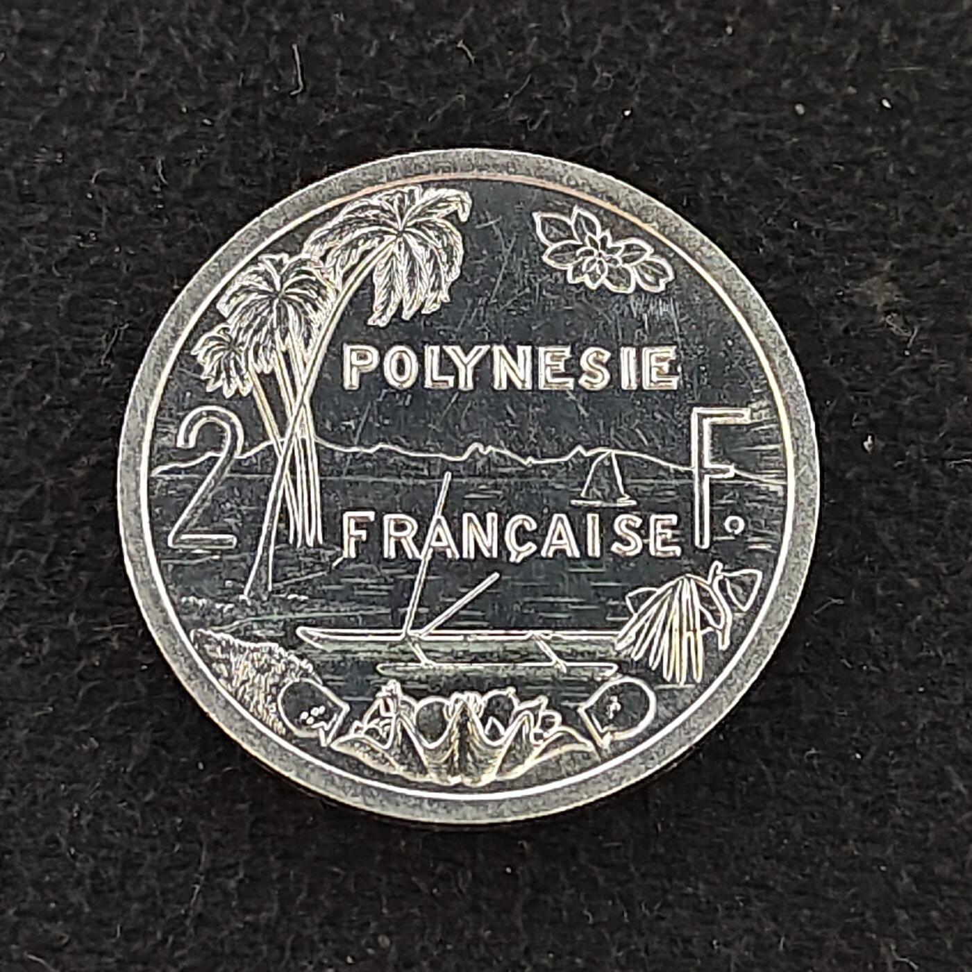 【全场包邮】纯粹捡漏拍478场（免费代拍第15场） 波利尼西亚1991年2法郎