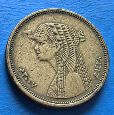 外国优质老铜币银币，周六九点倒数截拍，满百包邮，可寄存半年，喜欢朋友微信扫描二维码可直接参拍 - 埃及艳后50皮阿斯特