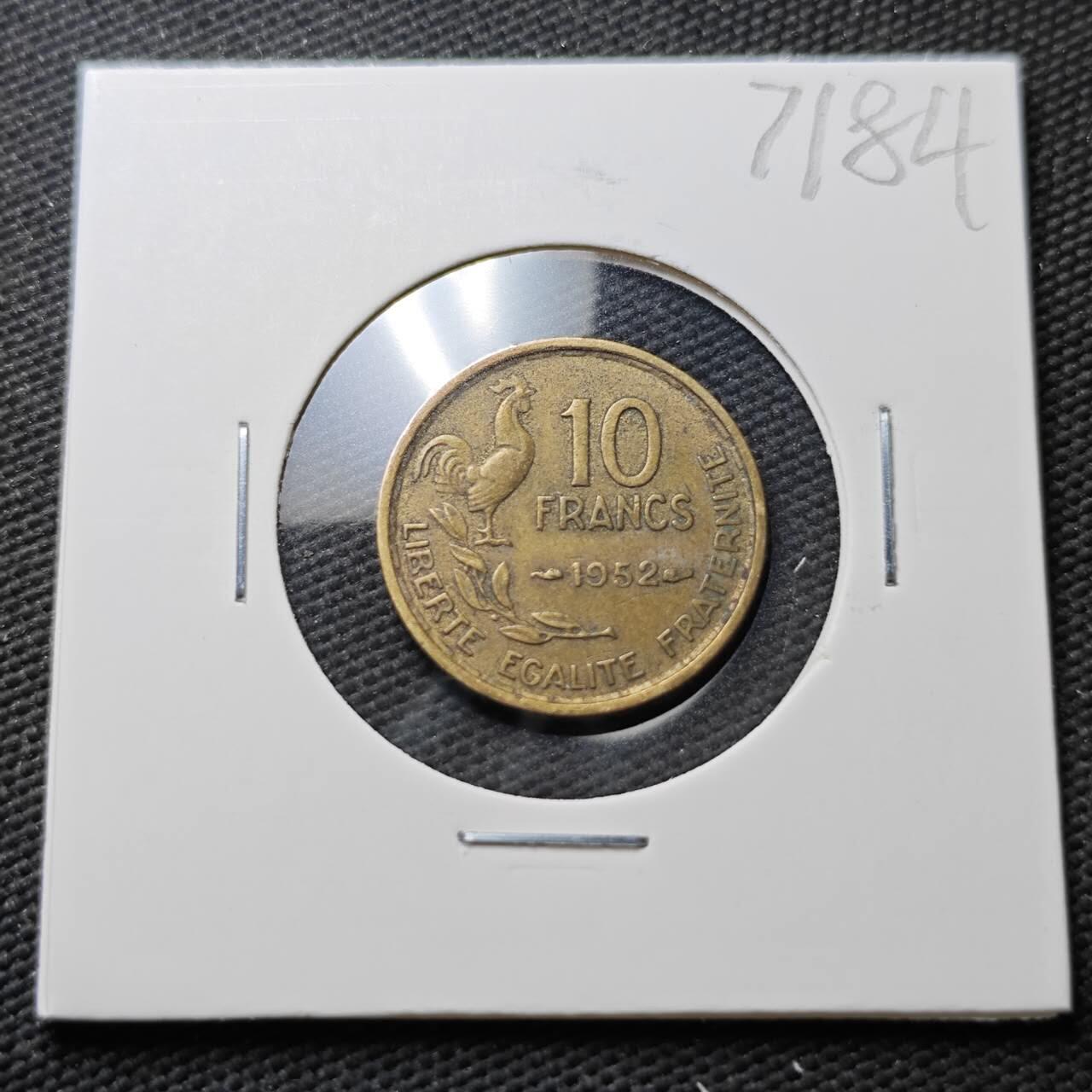 KK钱币收藏小铺  第371场  2月预留时间 周末发货  法国10法郎