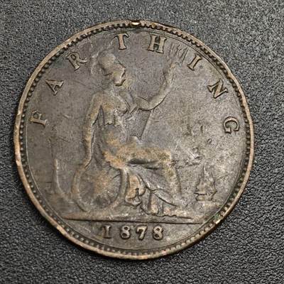 【淘币小摊】限时拍第七百九十七拍  老铜币场  满百包邮可预留两周  周一统一发货  - 英国1878年维多利亚法新铜币