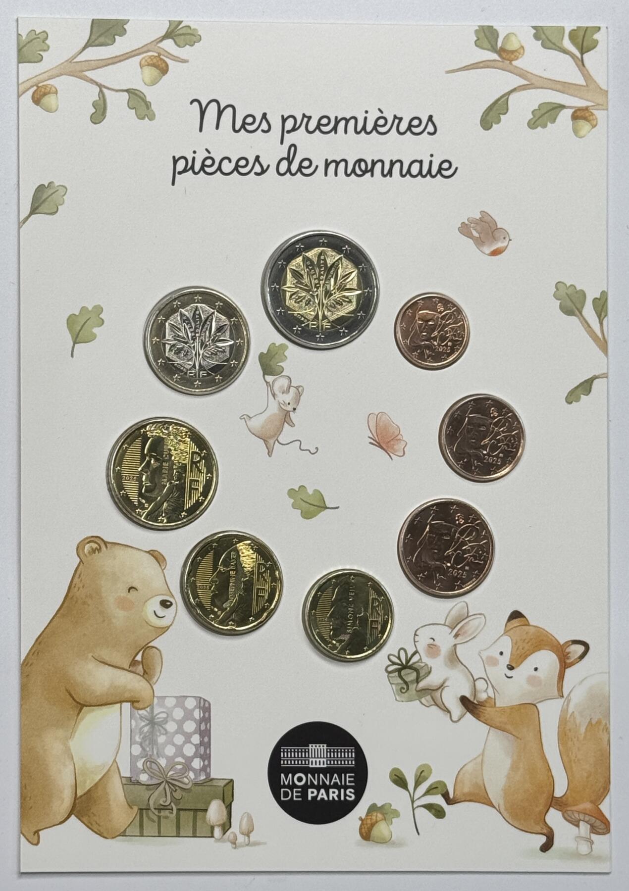 S&S Numismatic世界钱币-拍卖 第115期  法国2025年 全新改版 8枚欧元套币官方卡币