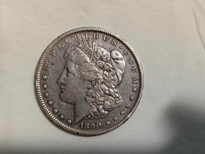 美国 银币 摩根 1美元 1890年 XF品 - 美国 银币 摩根 1美元 1890年 XF品