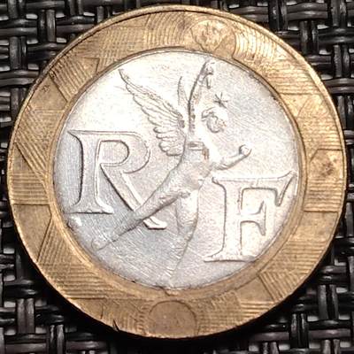 布加迪🐬～世界钱币(上海)🌾第 259 期 /  各国套币和散币 - 法国🇫🇷 1991年 10法郎