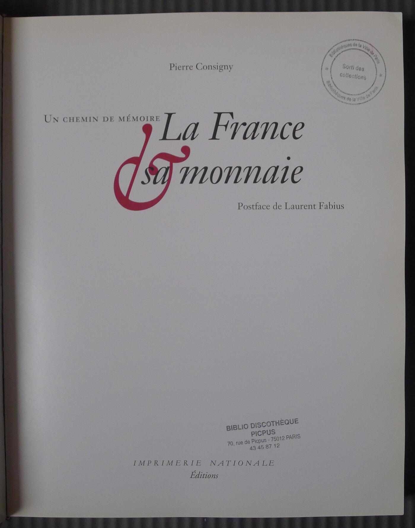 世界钱币章牌书籍专场拍卖11.16 一本关于法国历史货币的大型图册