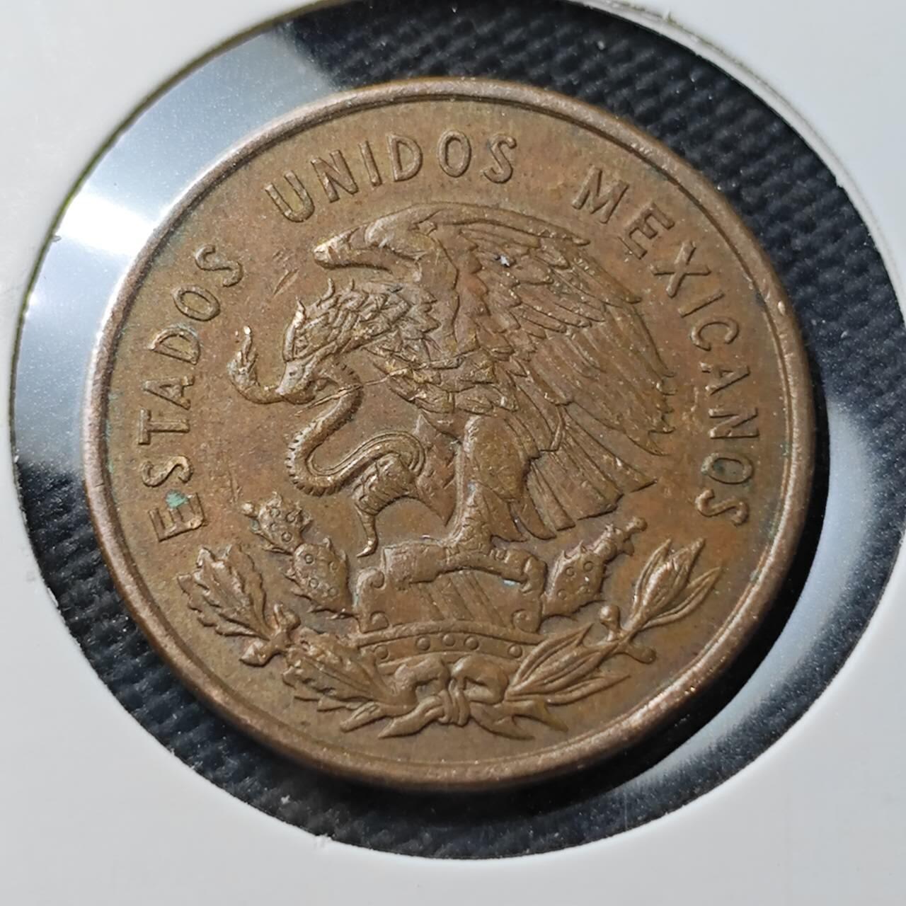 KK钱币收藏小铺  第371场  2月预留时间 周末发货  1959墨西哥10分铜币