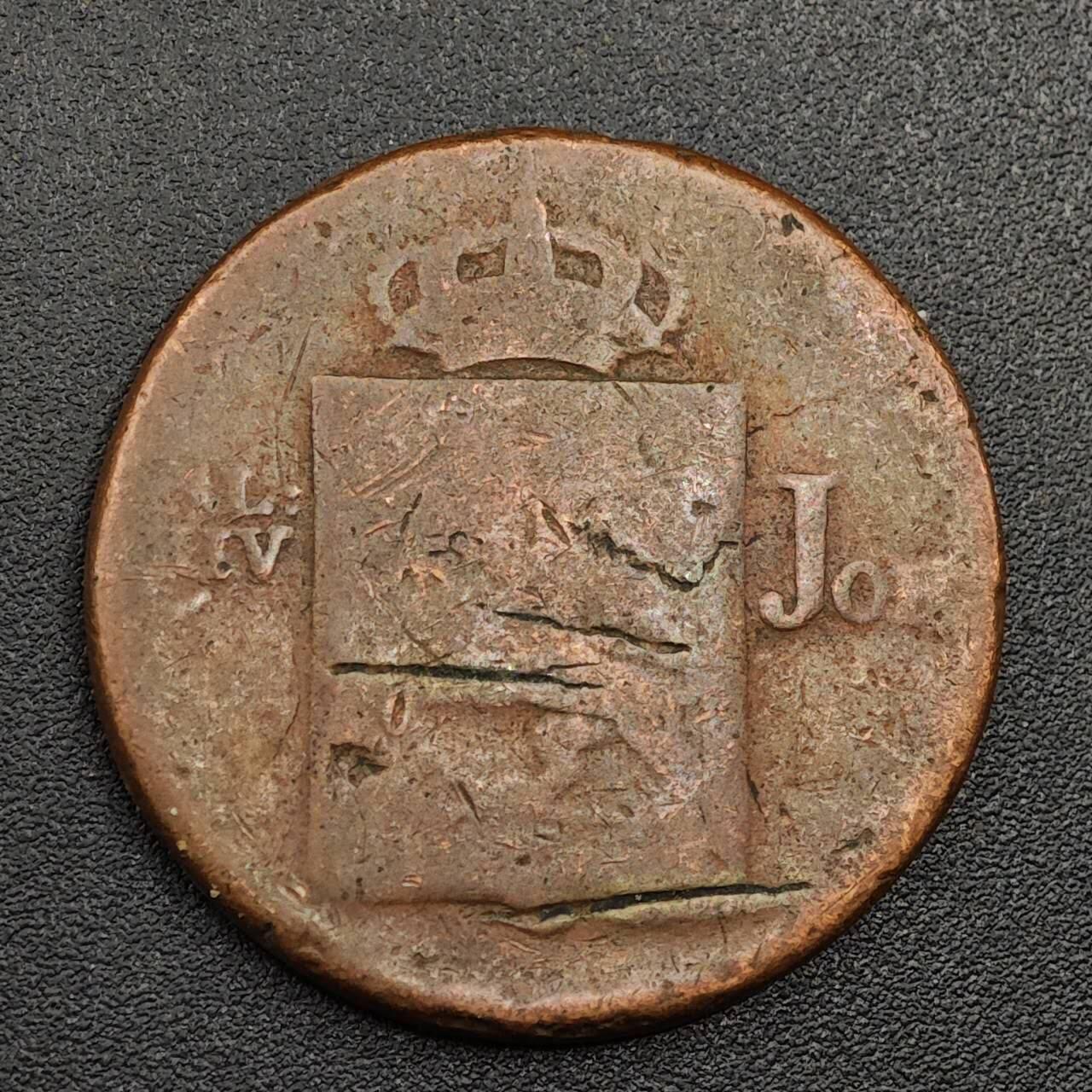 【淘币小摊】限时拍第七百九十七拍  老铜币场  满百包邮可预留两周  周一统一发货  挪威1820年1斯基林铜币