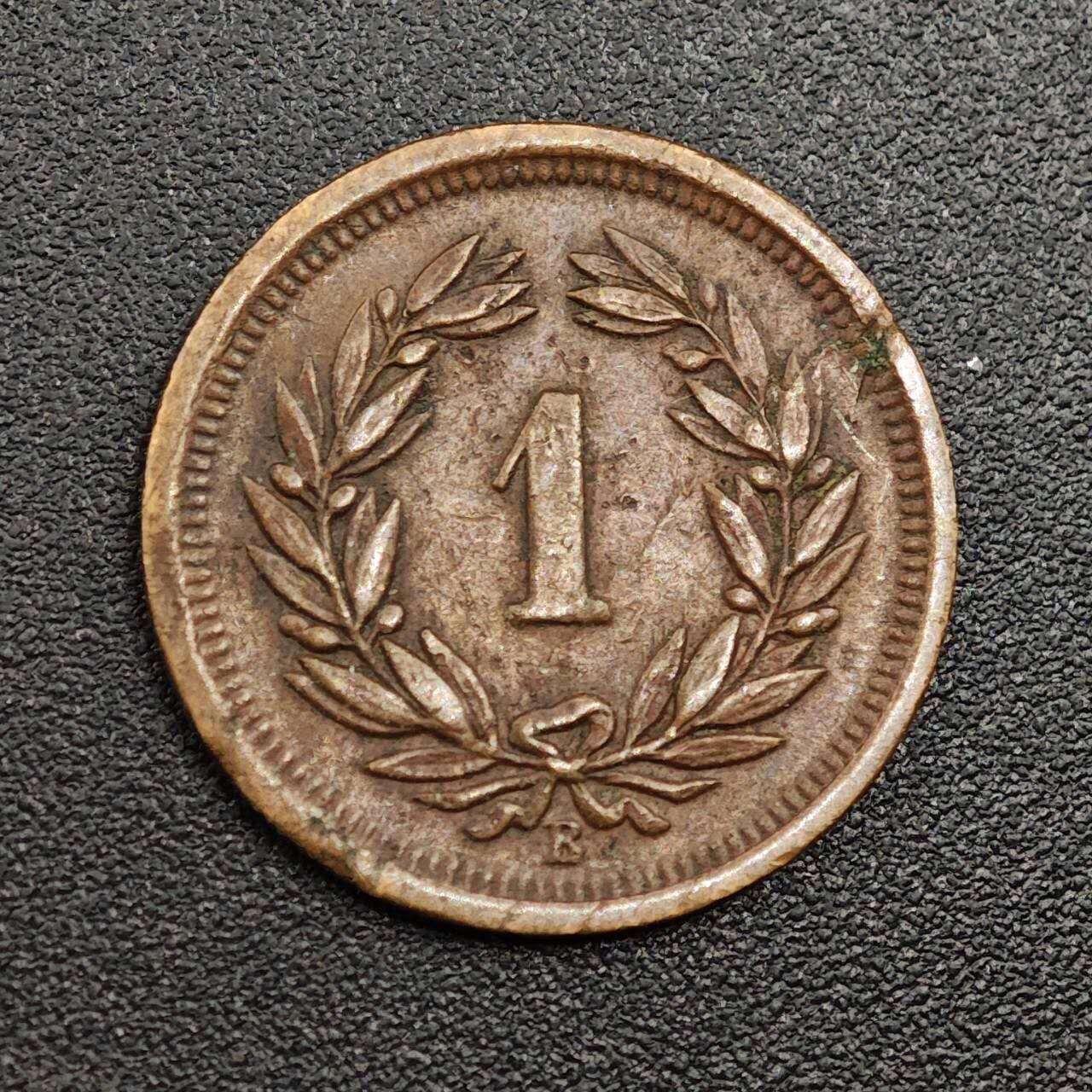 【淘币小摊】限时拍第七百九十七拍  老铜币场  满百包邮可预留两周  周一统一发货  瑞士1902年1分铜币