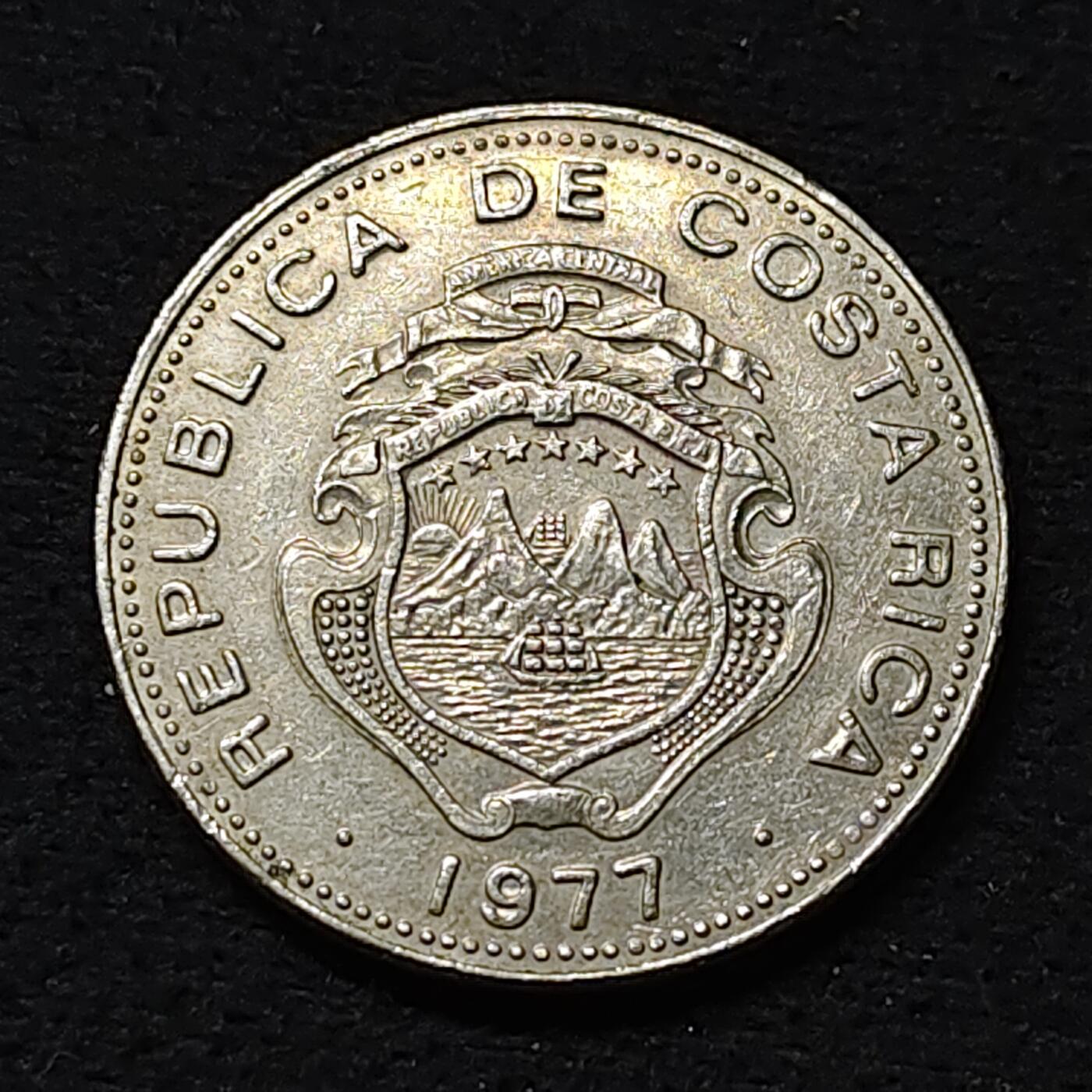 【全场包邮】纯粹捡漏拍478场（免费代拍第15场） 哥斯达黎加1977年1科朗