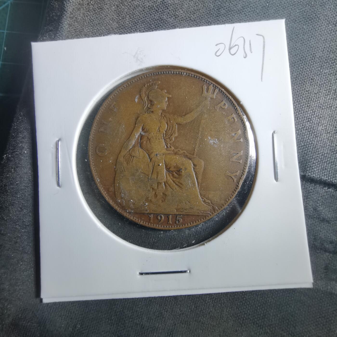 沼泽如烟--第906场 英国1915年1便士