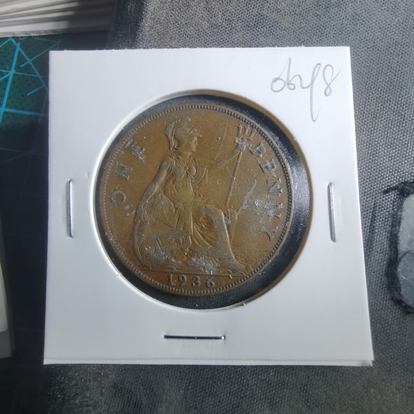 沼泽如烟--第906场 英国1936年1便士