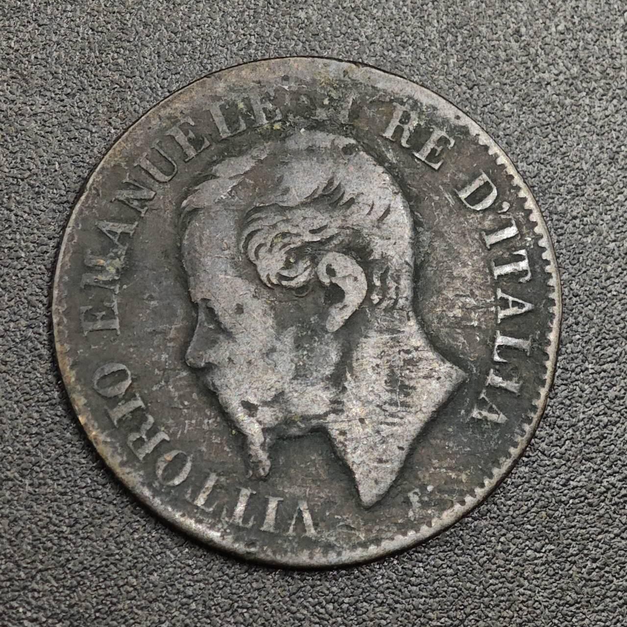 【淘币小摊】限时拍第七百九十七拍  老铜币场  满百包邮可预留两周  周一统一发货  意大利1867年2分铜币