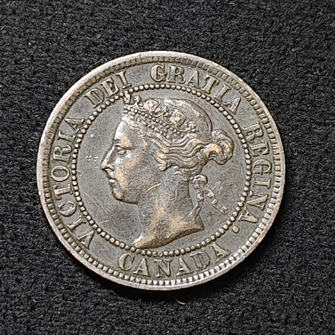 【全场包邮】纯粹捡漏拍478场（免费代拍第15场） 加拿大1898年维多利亚女王1分铜币