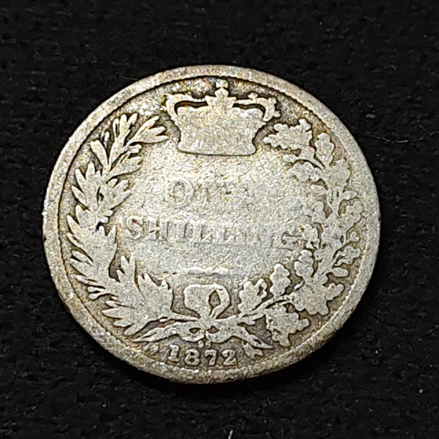【全场包邮】纯粹捡漏拍478场（免费代拍第15场） 英国1872年少女维多利亚女王1先令银币