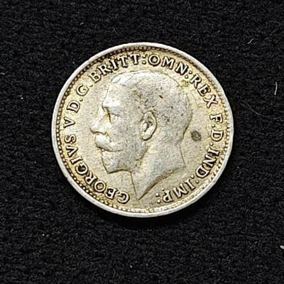 【全场包邮】纯粹捡漏拍478场（免费代拍第15场） - 英国1920年乔治五世3便士银币