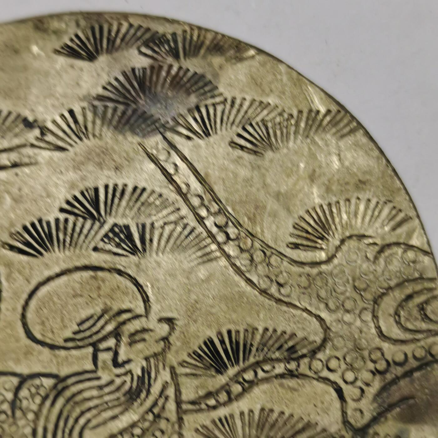 藏珍品阁专场80期 清末老银全手工雕刻寿星不老松