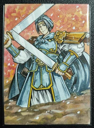 天玑星卡拍第140期《11.20周四截拍》持续收拍收评中 满赠卡需备注 - 【手绘卡】Rubick 日月双刀 扈三娘 手绘卡